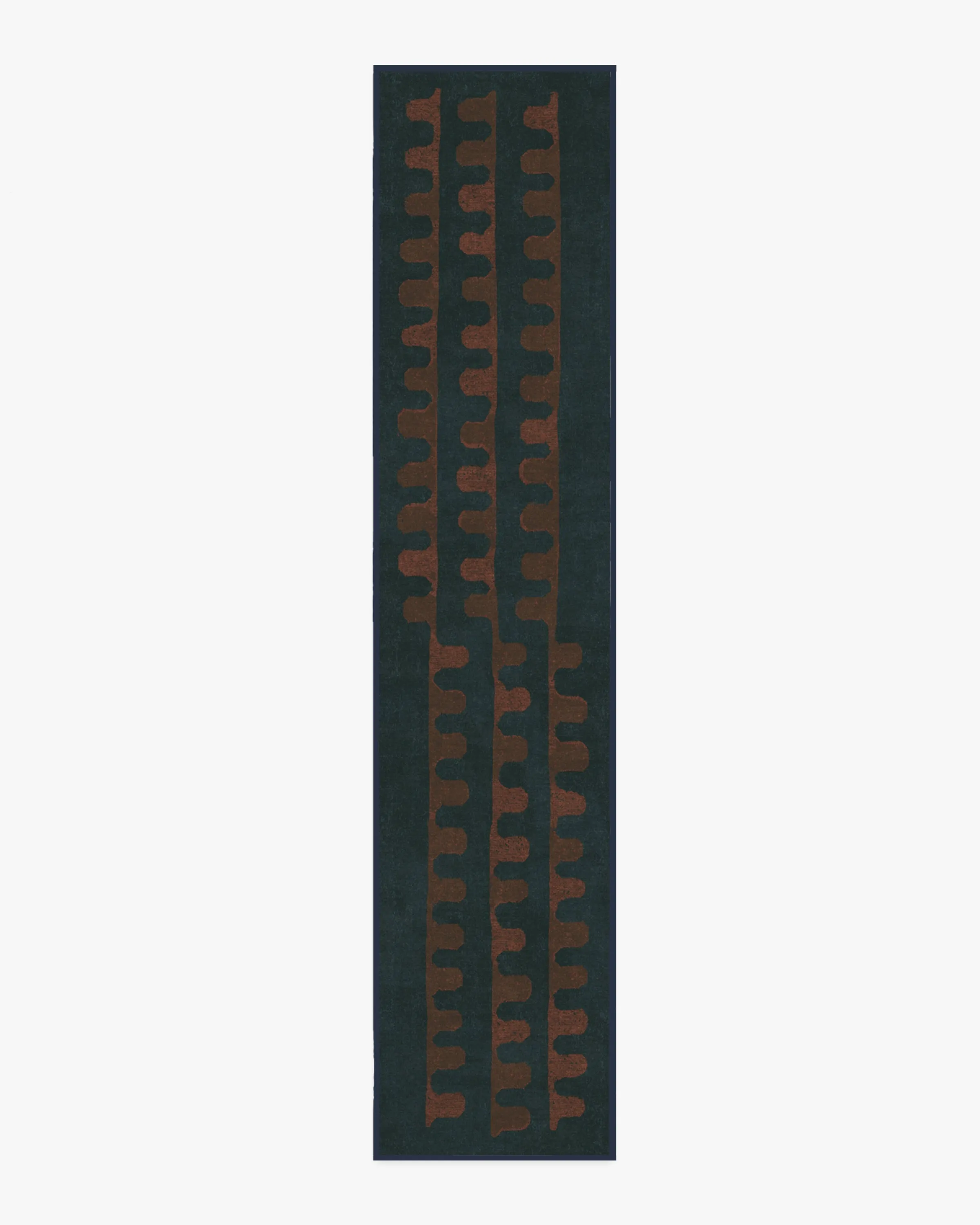 Veza Midnight & Coral Tufted Rug